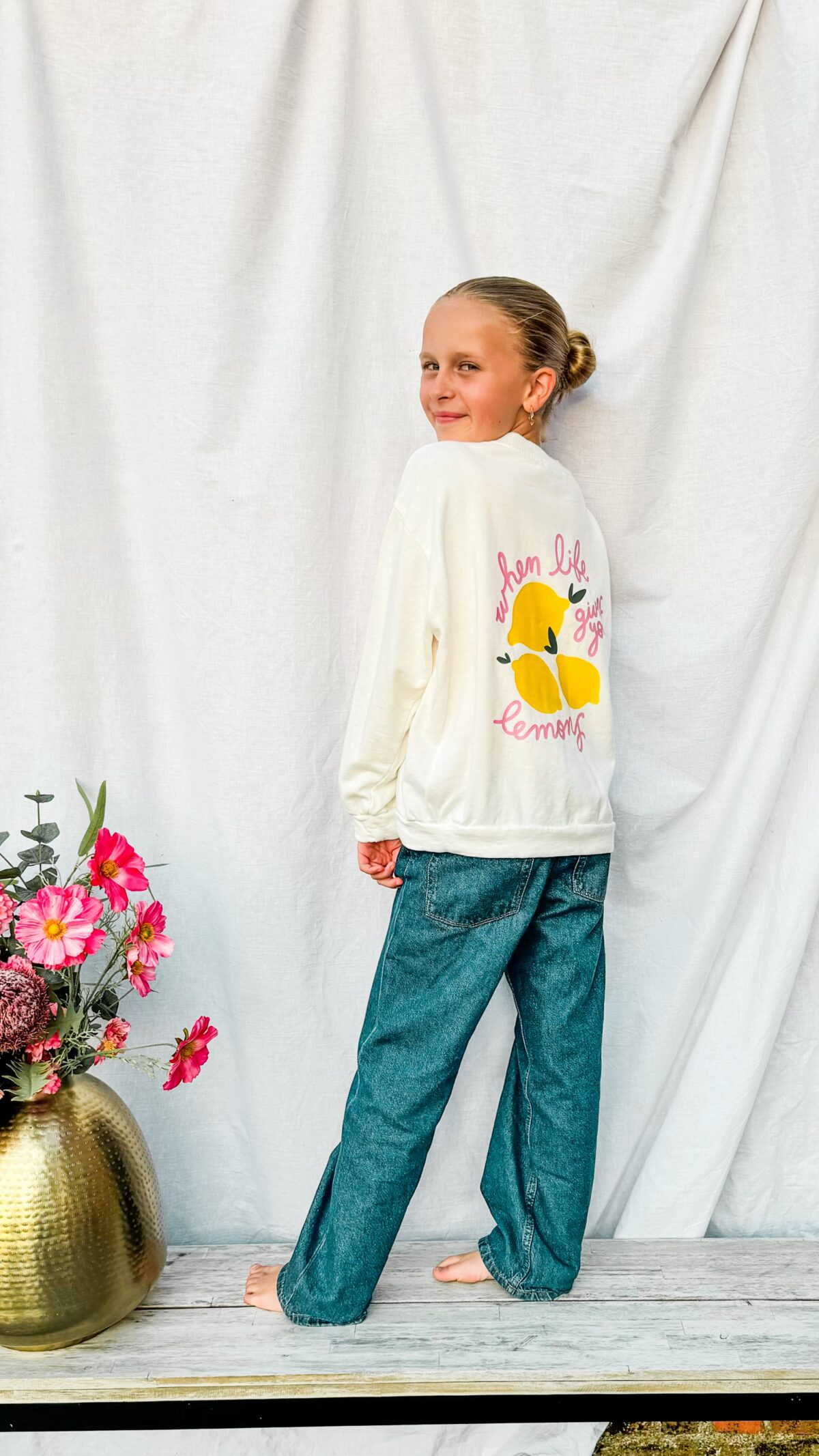 Limon Sweater White Kids