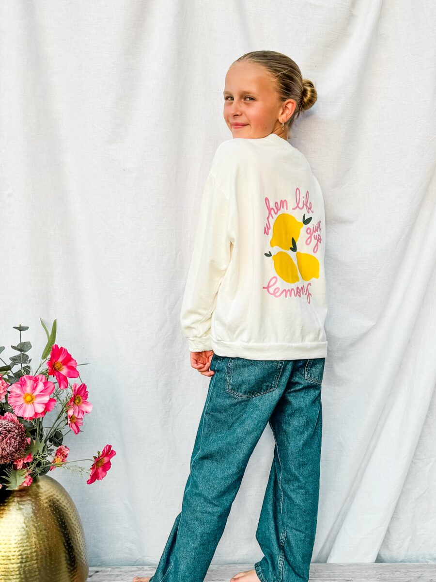Limon Sweater White Kids