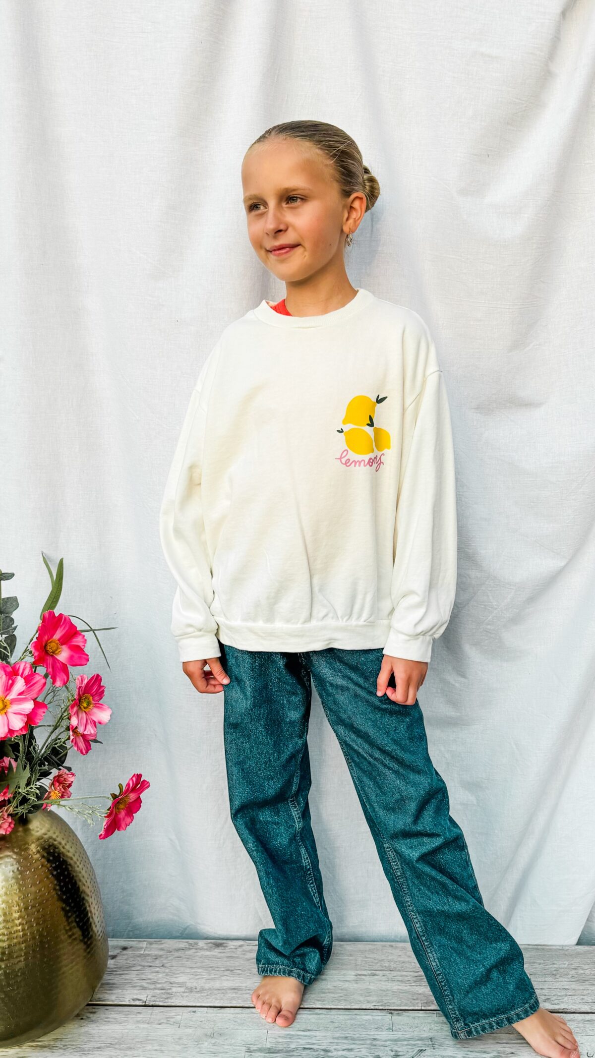 Limon Sweater White Kids