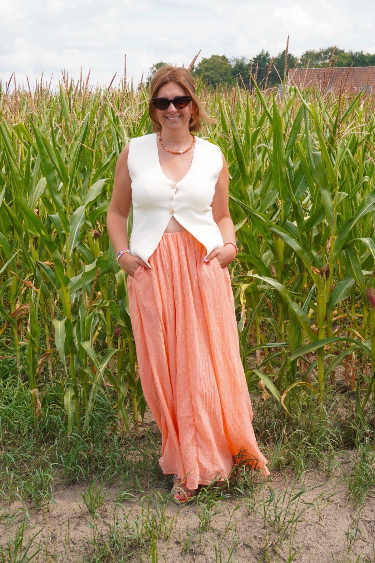 Gaelle Skirt Orange
