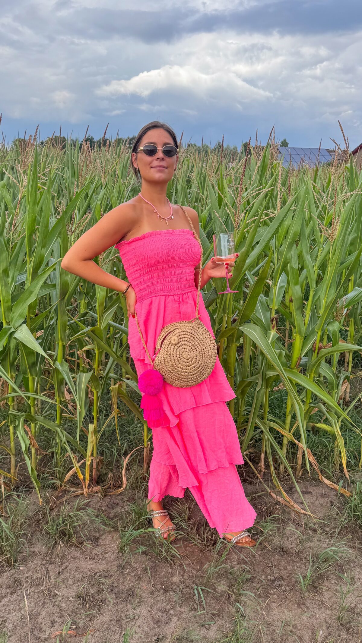 Harper Dress Fluo Pink