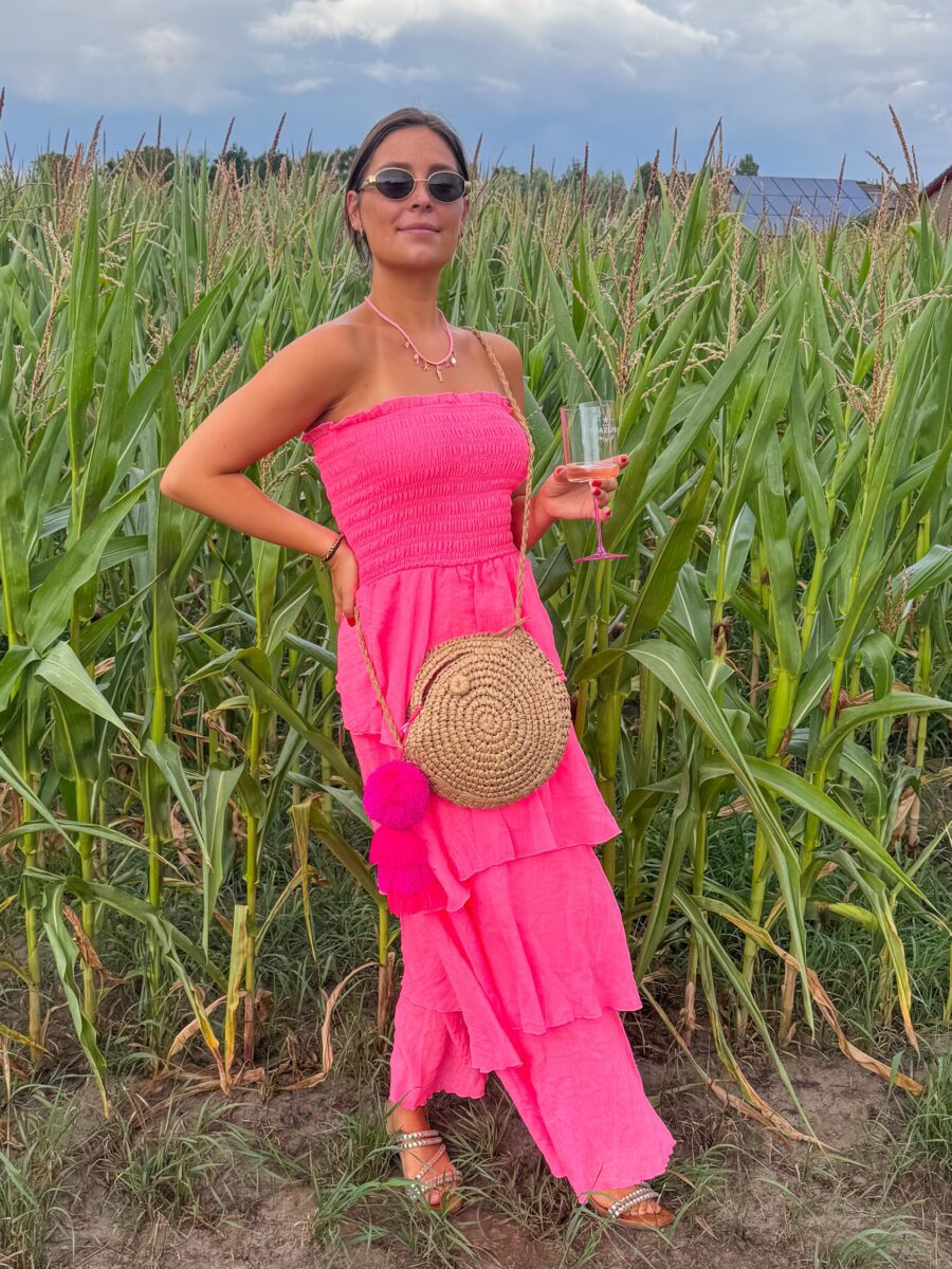 Harper Dress Fluo Pink