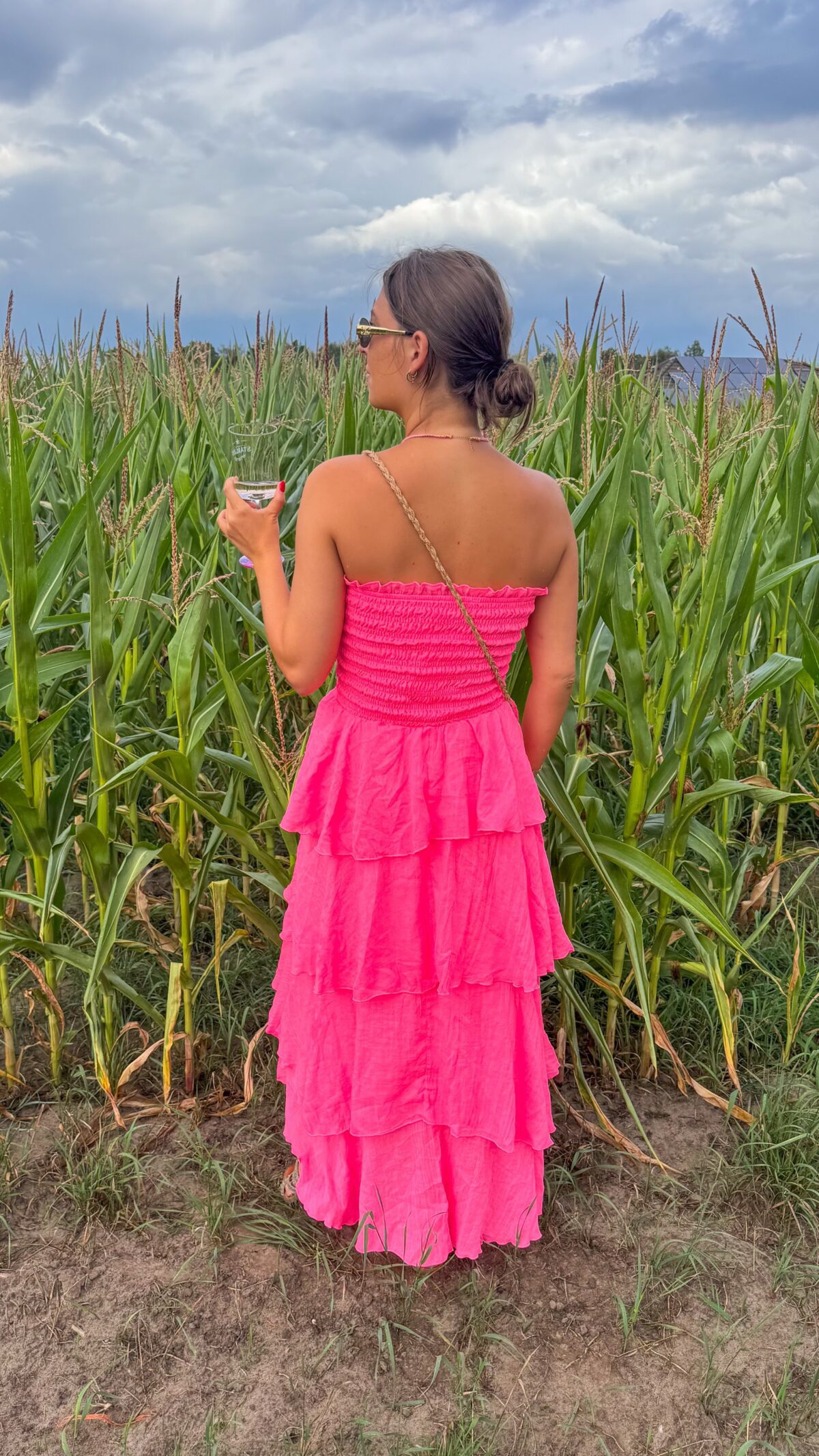 Harper Dress Fluo Pink