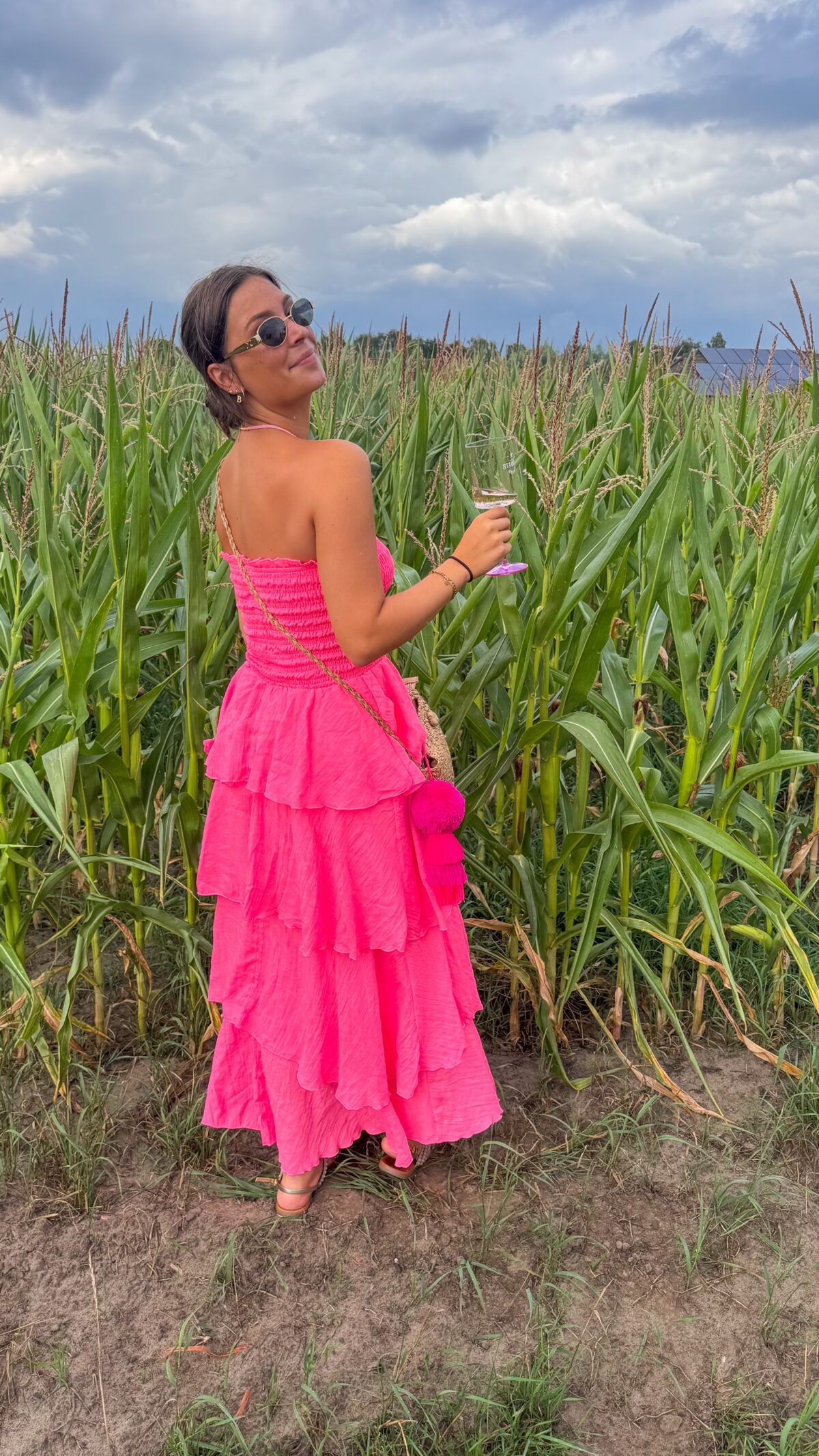 Harper Dress Fluo Pink