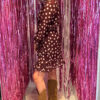 Cosi Dress Polka Burgundy