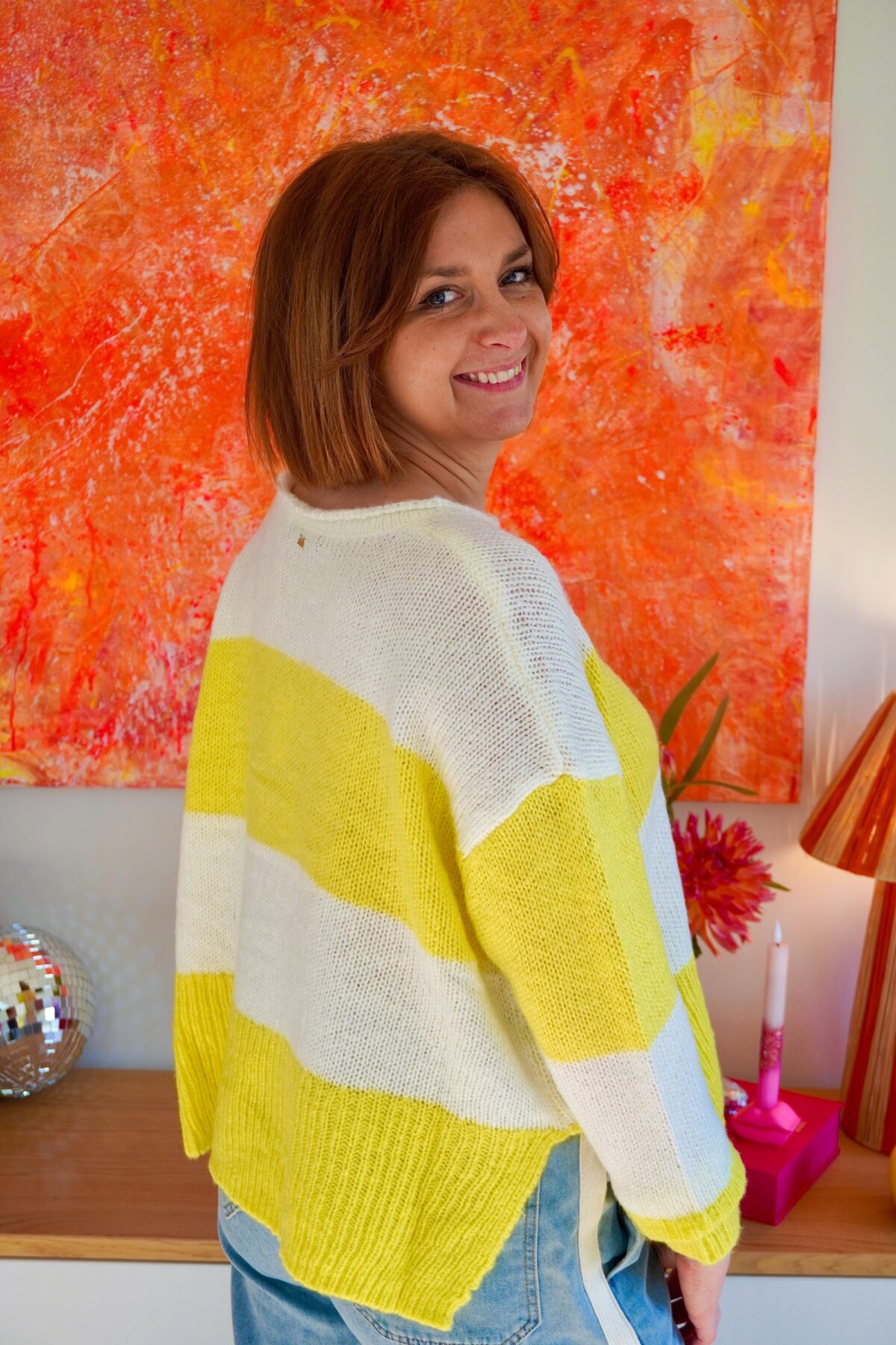 Vienna Knit Ecru/Yellow