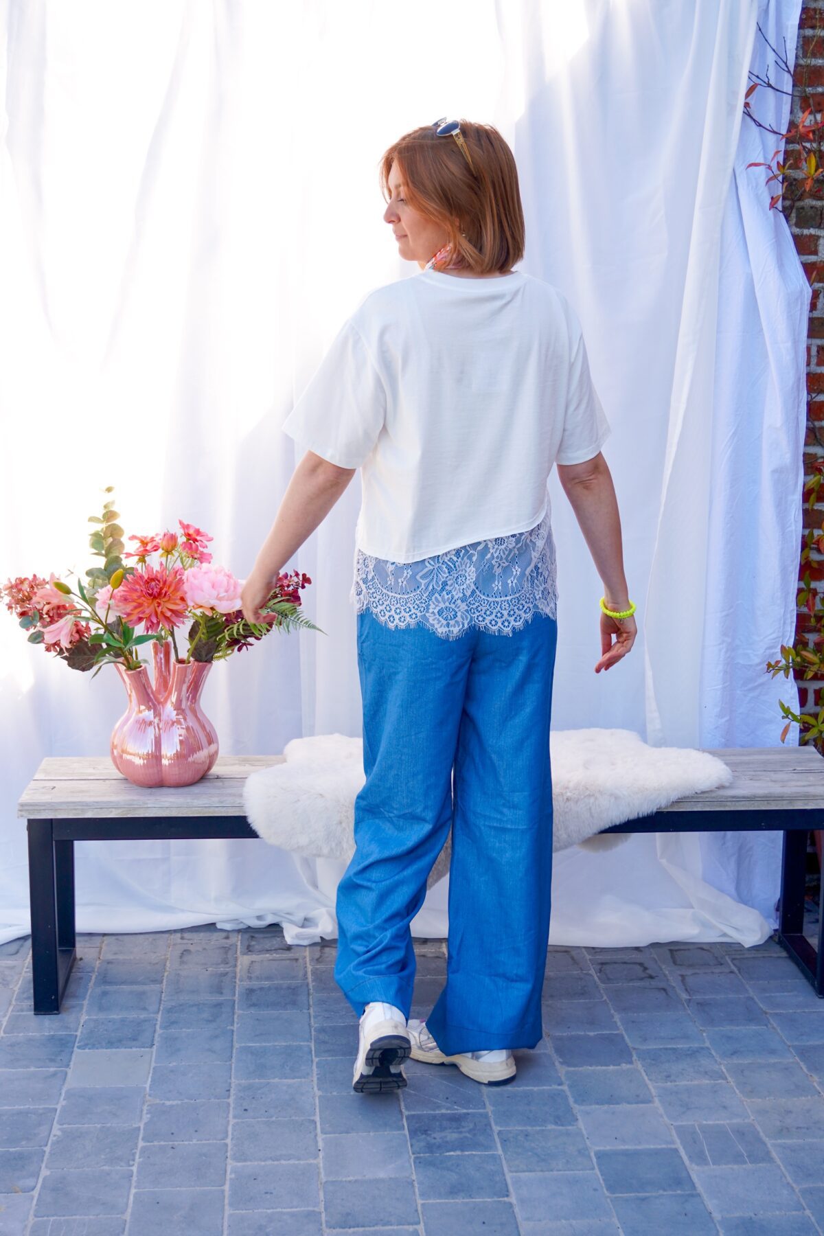 Wally Pants Washed Blue
