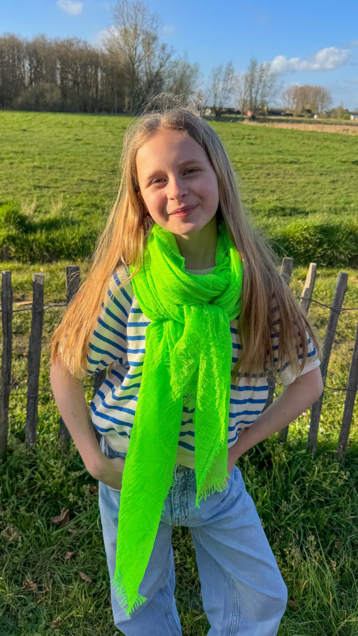 Lara Scarf Neon Green