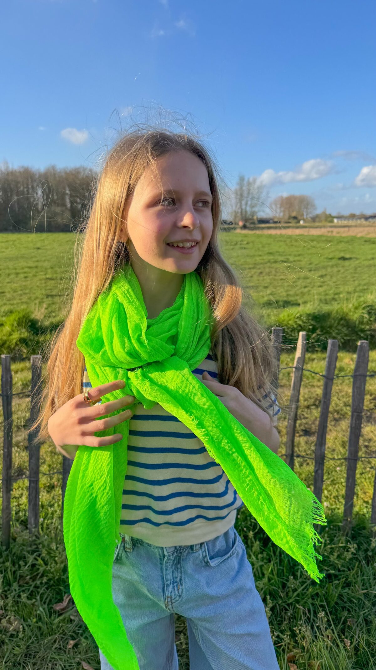 Lara Scarf Neon Green