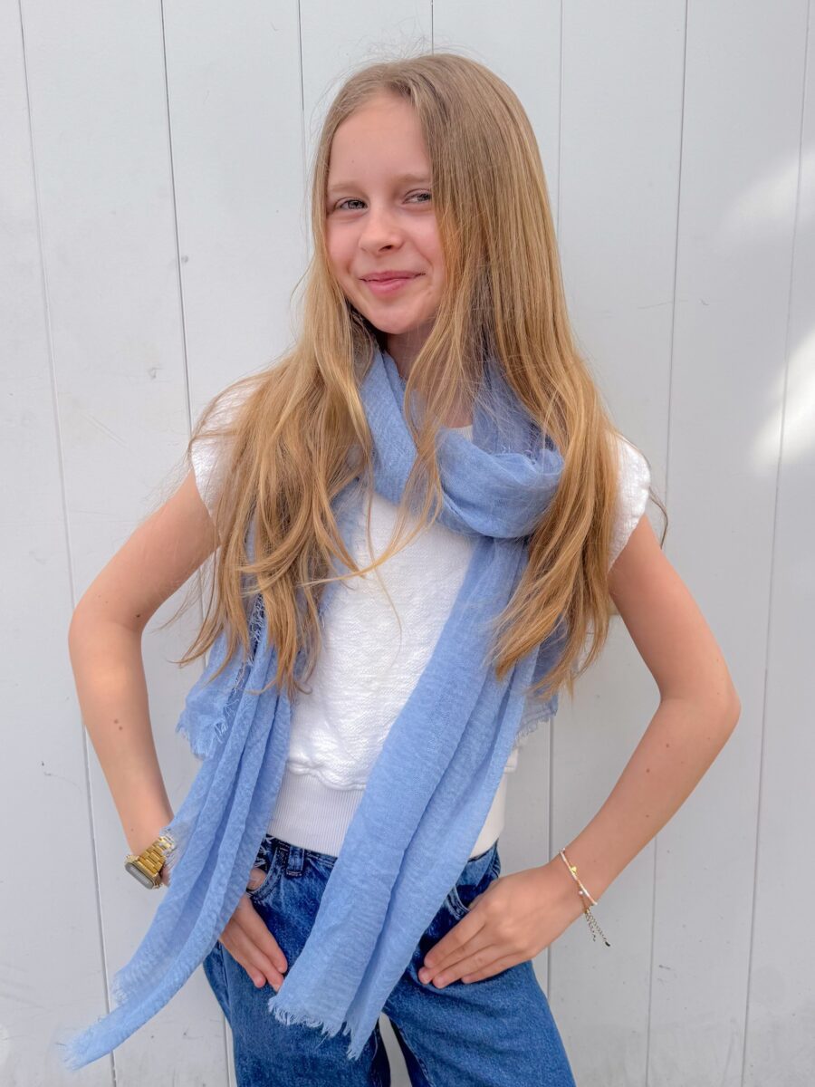 Lara Scarf Jeans Blue