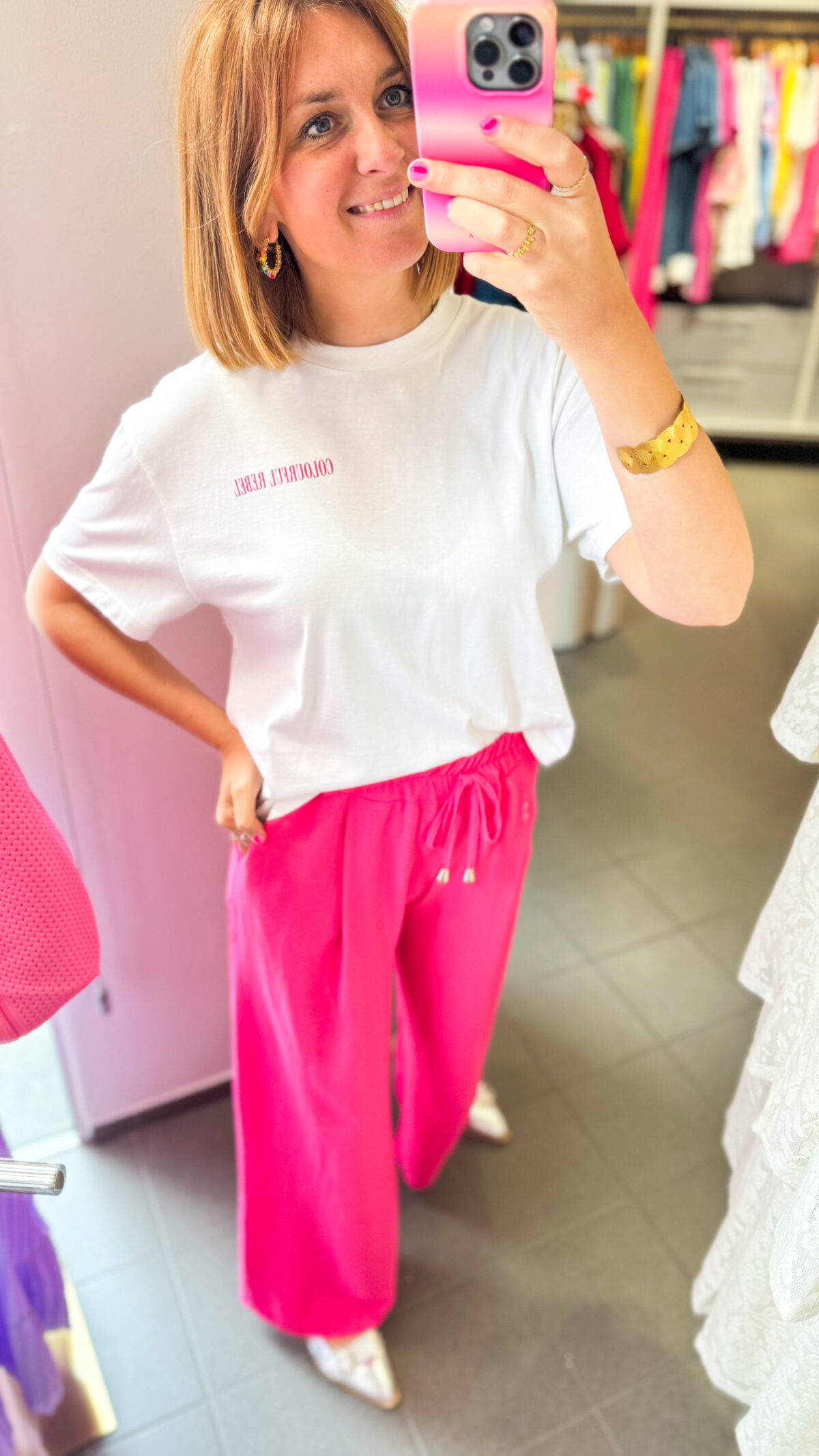 Daisy Pants Fuchsia