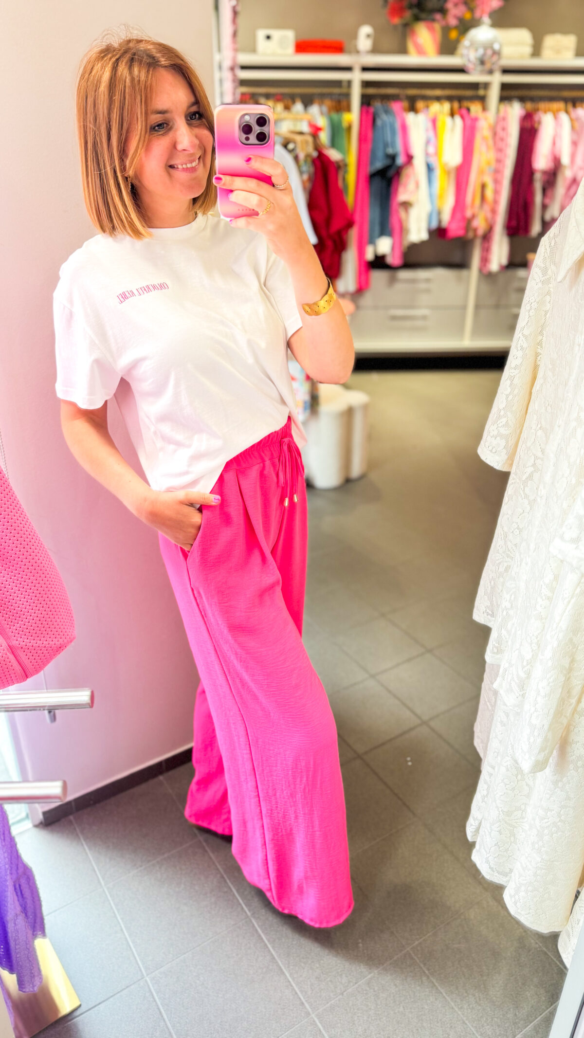 Daisy Pants Fuchsia