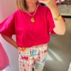 Cleo Top Fuchsia