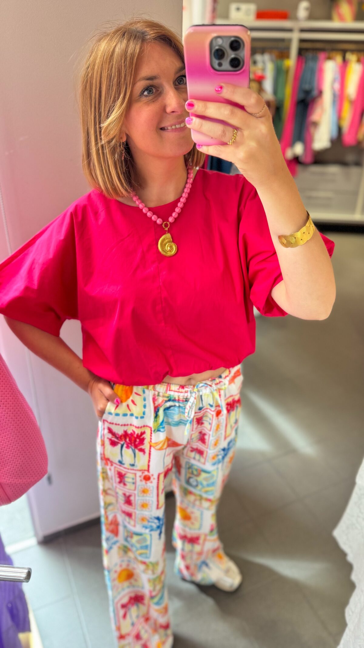 Cleo Top Fuchsia