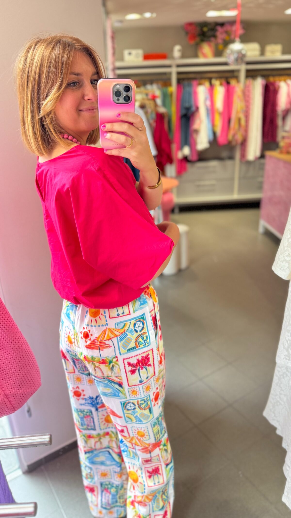 Cleo Top Fuchsia
