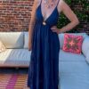 Freya Dress Navy
