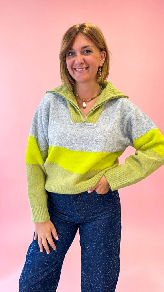 Juliette Knit Green Yellow