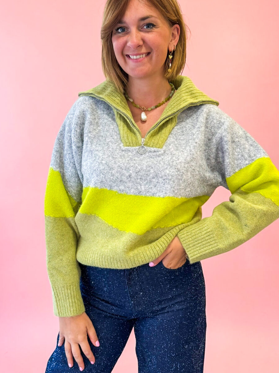 Juliette Knit Green Yellow