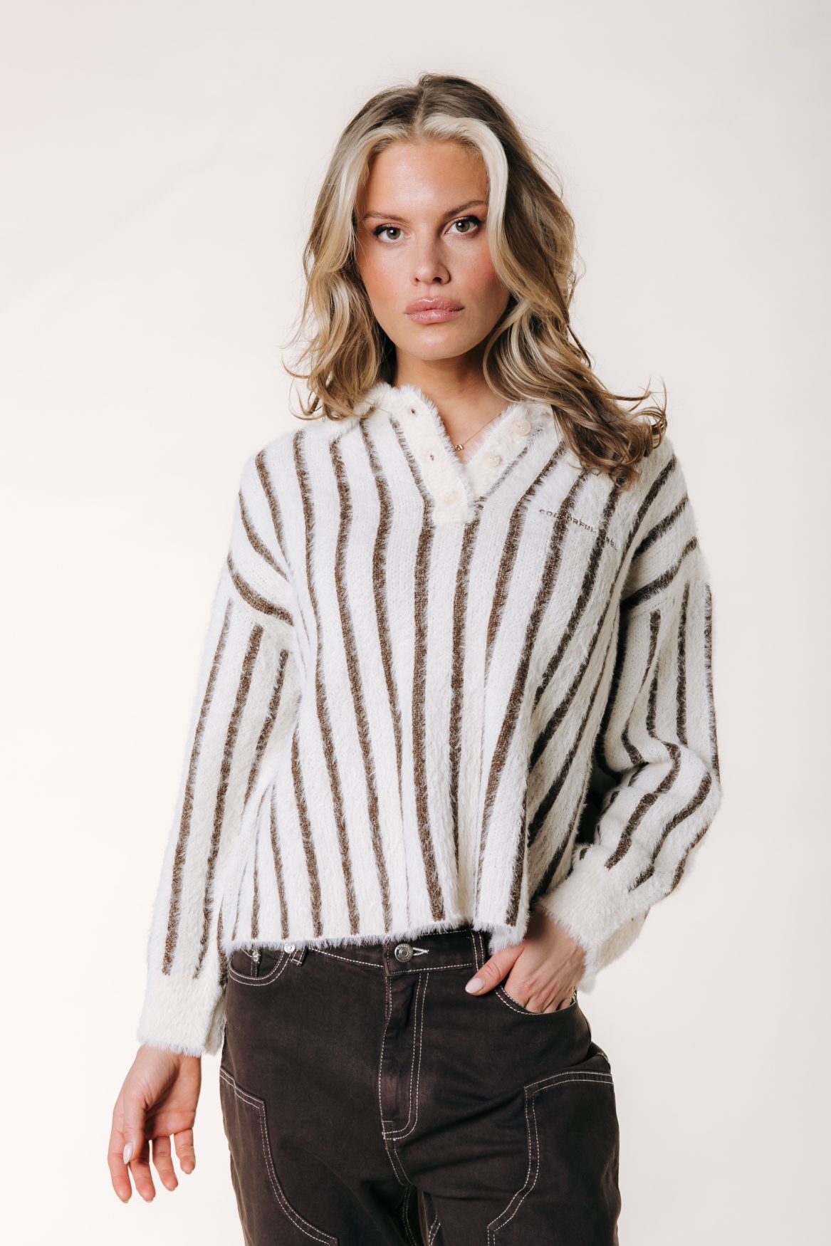 Bobbi Stripe Knitted Polo
